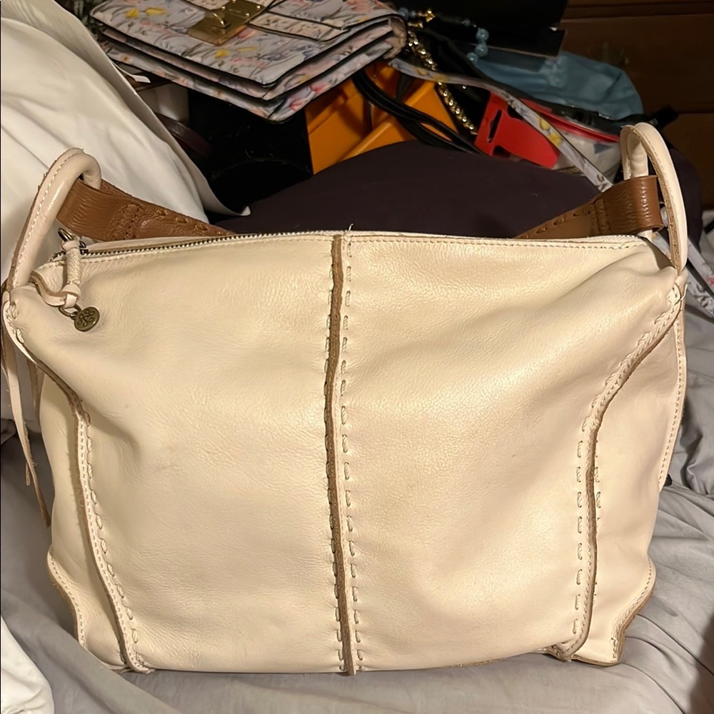 The Sak Los Feliz Cream Shoulder Bag